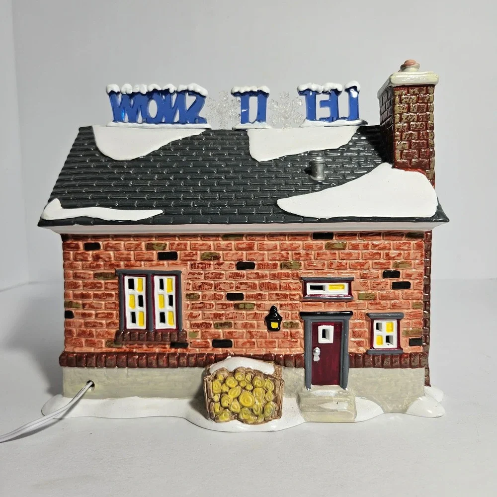 Dept 56 Snow Village The Snowman House Christmas Lane 56.55390 Lighted House